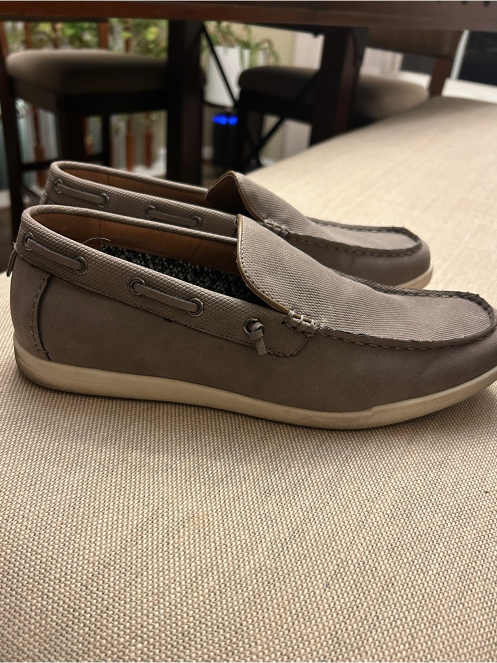 Steve Madden Men's Casual Slip-On Loafers in Taupe